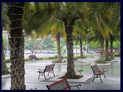 Palms and benches. Zhujiang New Town 027